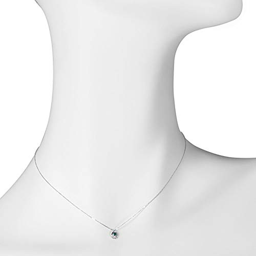 교세라 크레산베르 알렉산드라이트 K10 화이트골드 목걸이 라운드 2.5mm 이미지 5