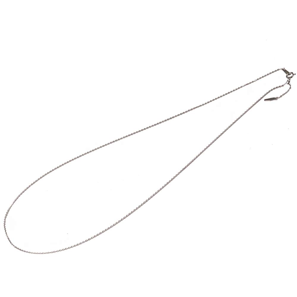 교세라 화이트골드 1.0mm 45cm 아즈키 체인 목걸이 프리 어저스터
