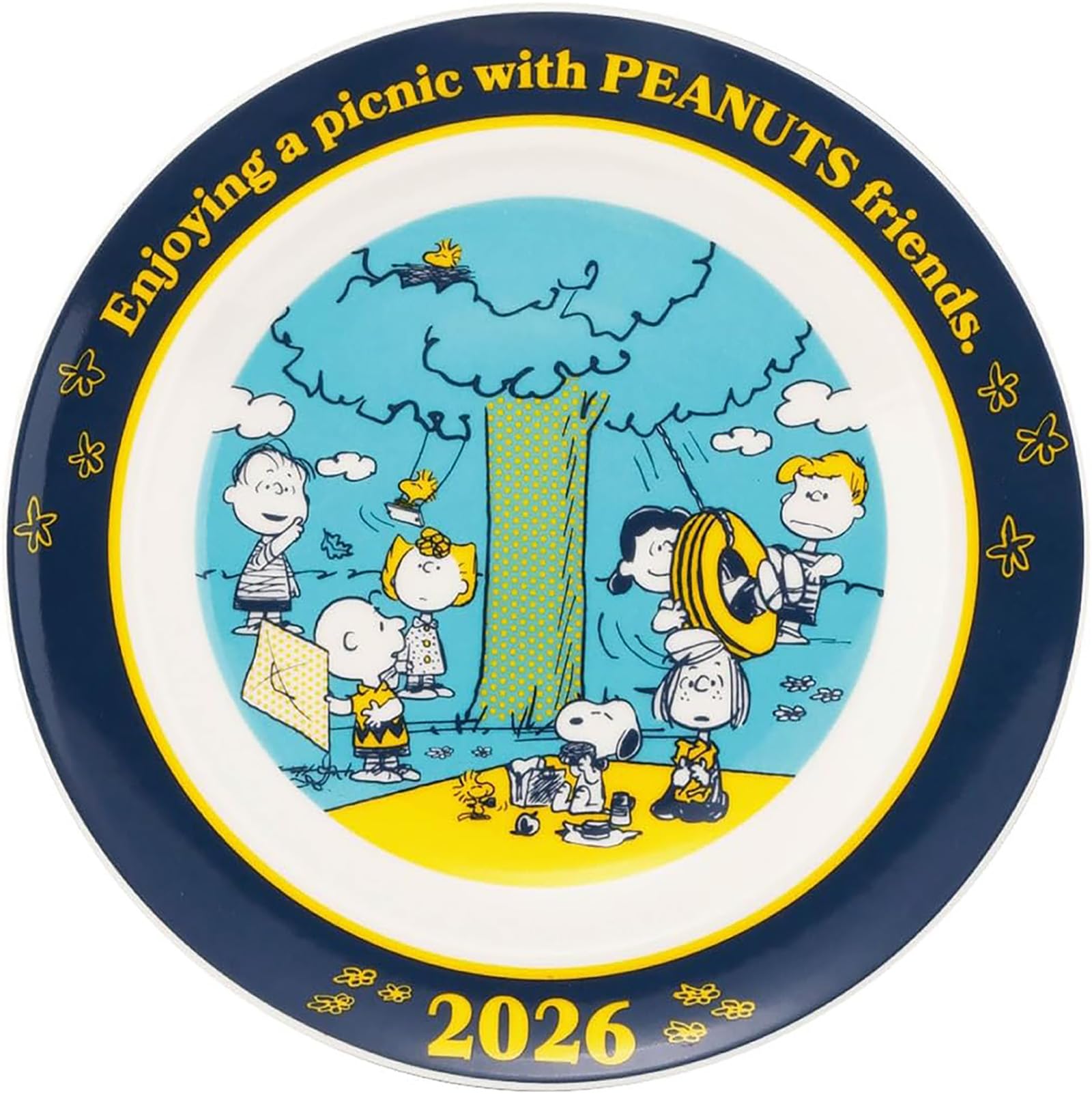 야마카 스누피 2026년 이어즈 플레이트 SN2026-YP 20cm 코믹