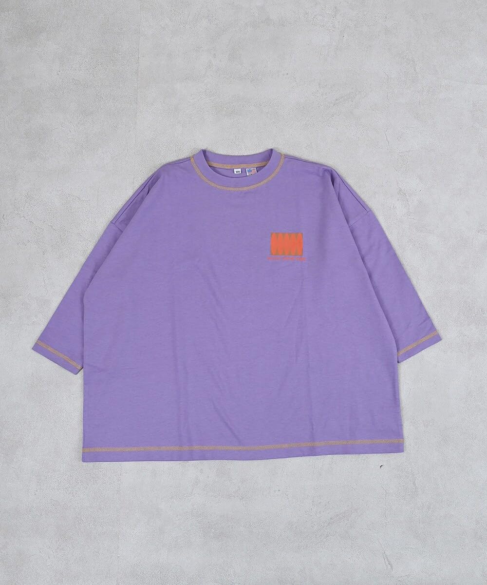 마키즈 COTTON from U.S.A 전후면 프린트 빅 롱슬리브 Ｆ３０옐로우 120 이미지 8