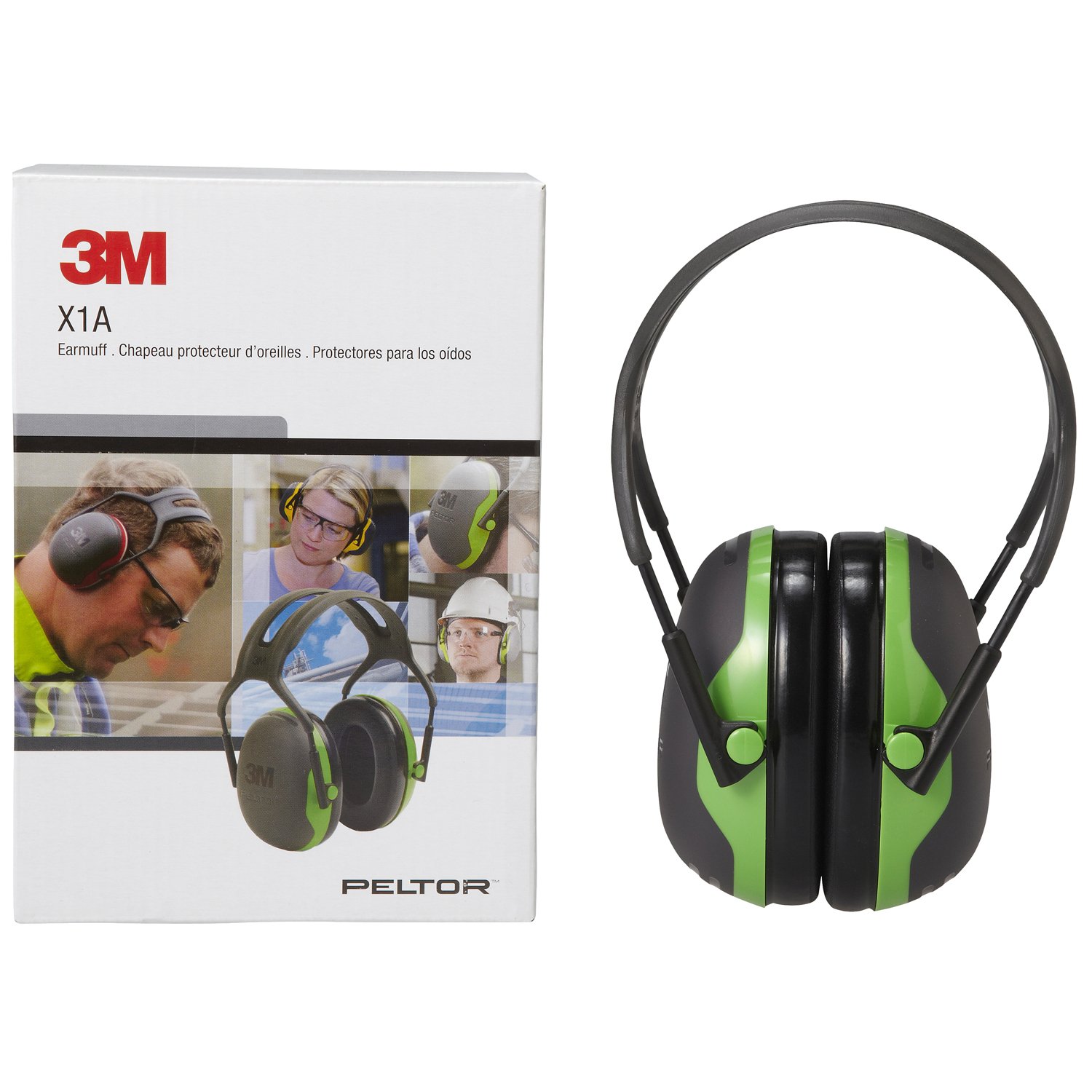 3M PELTOR X1A 방음 귀마개 헤드밴드형 그린 단품 이미지 3