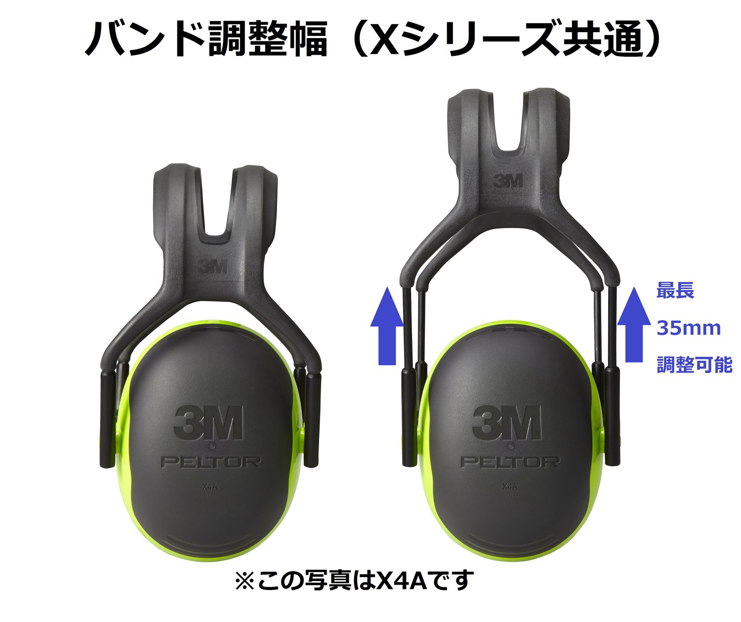 3M PELTOR X1A 방음 귀마개 헤드밴드형 그린 단품 이미지 8