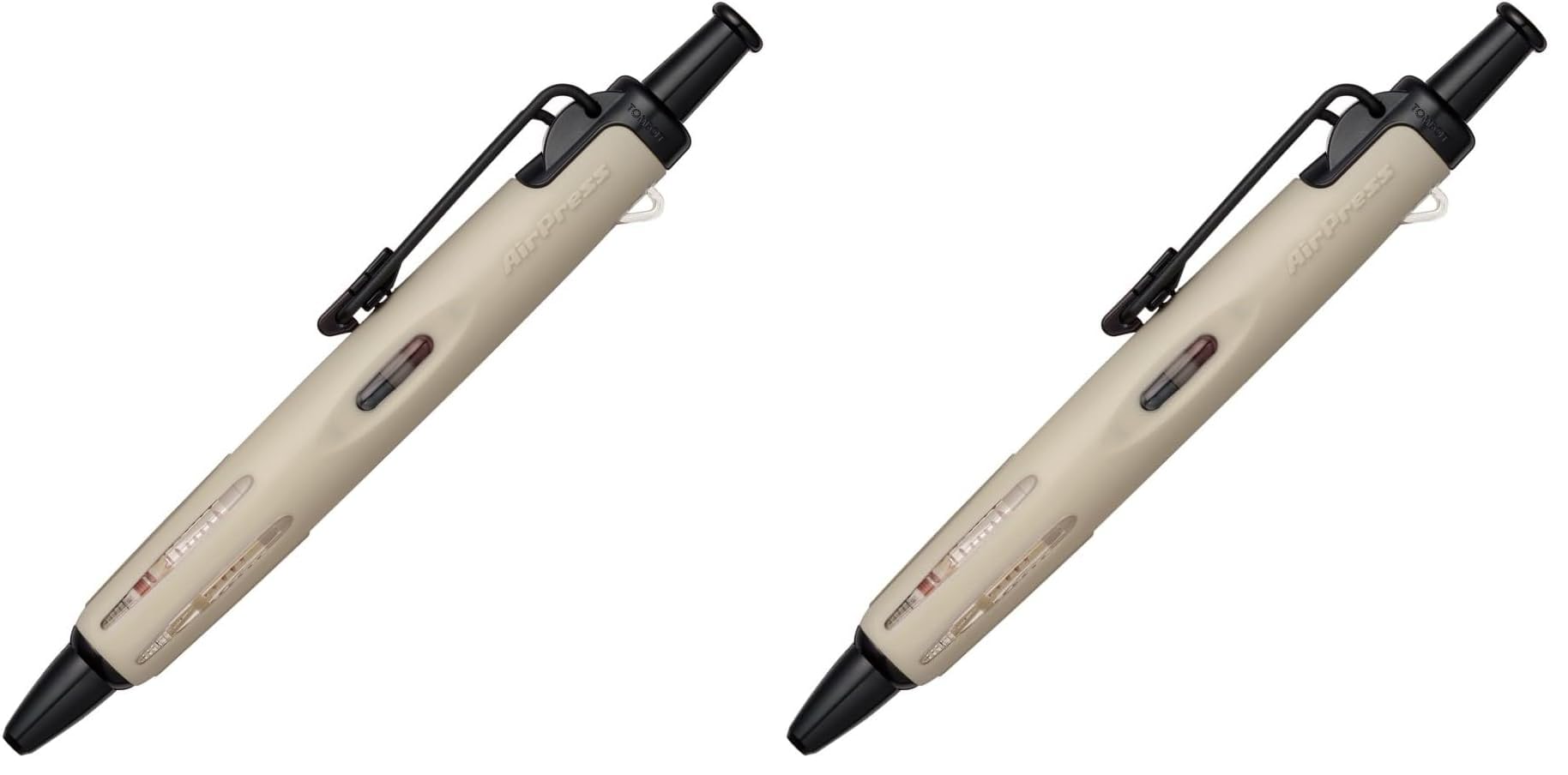 톰보 에어프레스 베이지 BC-APN22 0.7mm 가압식 유성볼펜 세트 2본