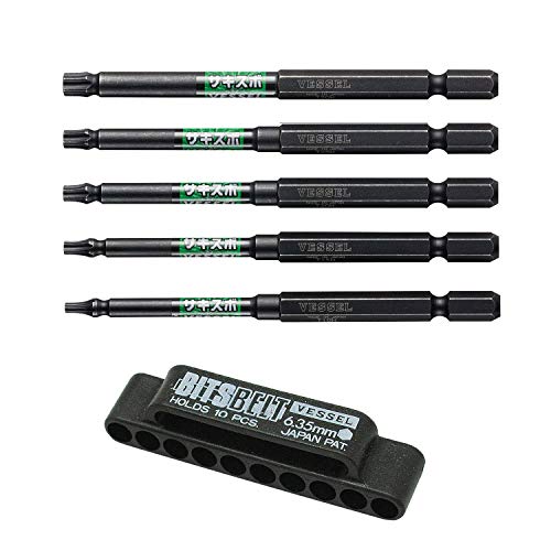 베셀 SS16T-5PSA 5종 별렌치 토르크스 비트 세트 홀더포함