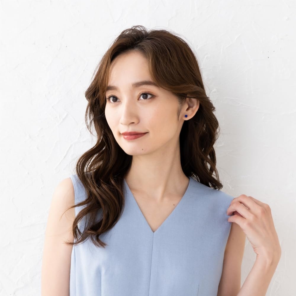 교세라 블루사파이어 플래티넘 스터드 귀걸이 WEPX2664 이미지 4