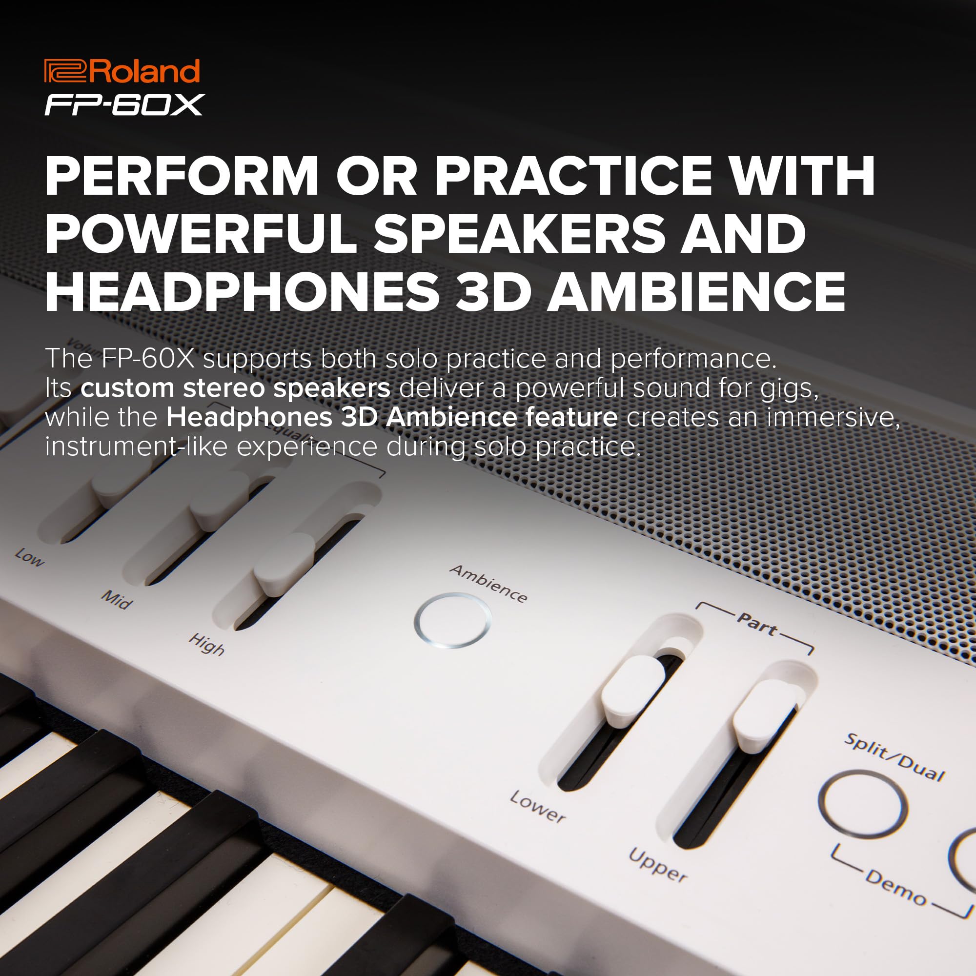 롤랜드 FP-60X-WH 화이트 포터블 디지털 피아노 이미지 4