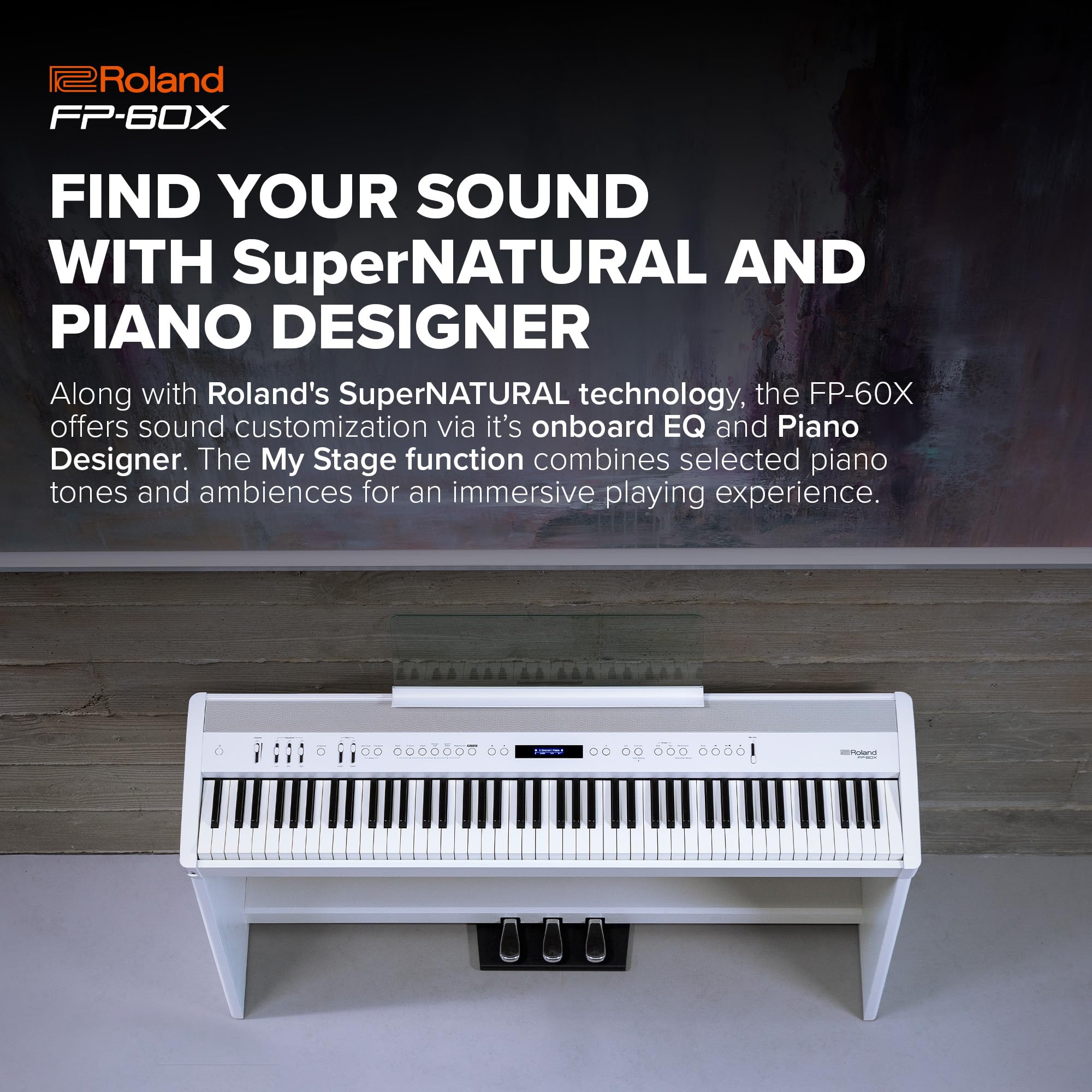 롤랜드 FP-60X-WH 화이트 포터블 디지털 피아노 이미지 3