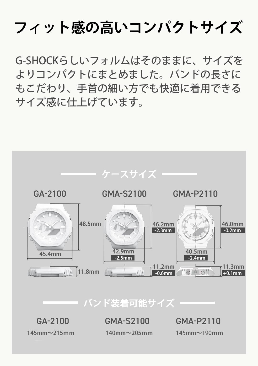 카시오 지샥 GMA-P2110-4AJF 여성용 손목시계 베이지 핑크 메탈릭 베젤링 포함 이미지 7