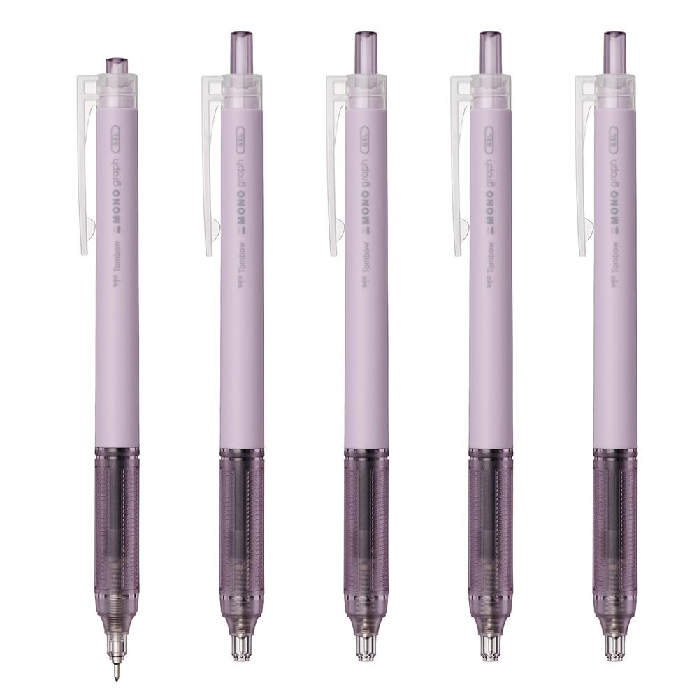 톰보 모노그래프 라이트 퍼플 0.5mm 젤볼펜 5개입 퍼플 0.5mm/블랙잉크