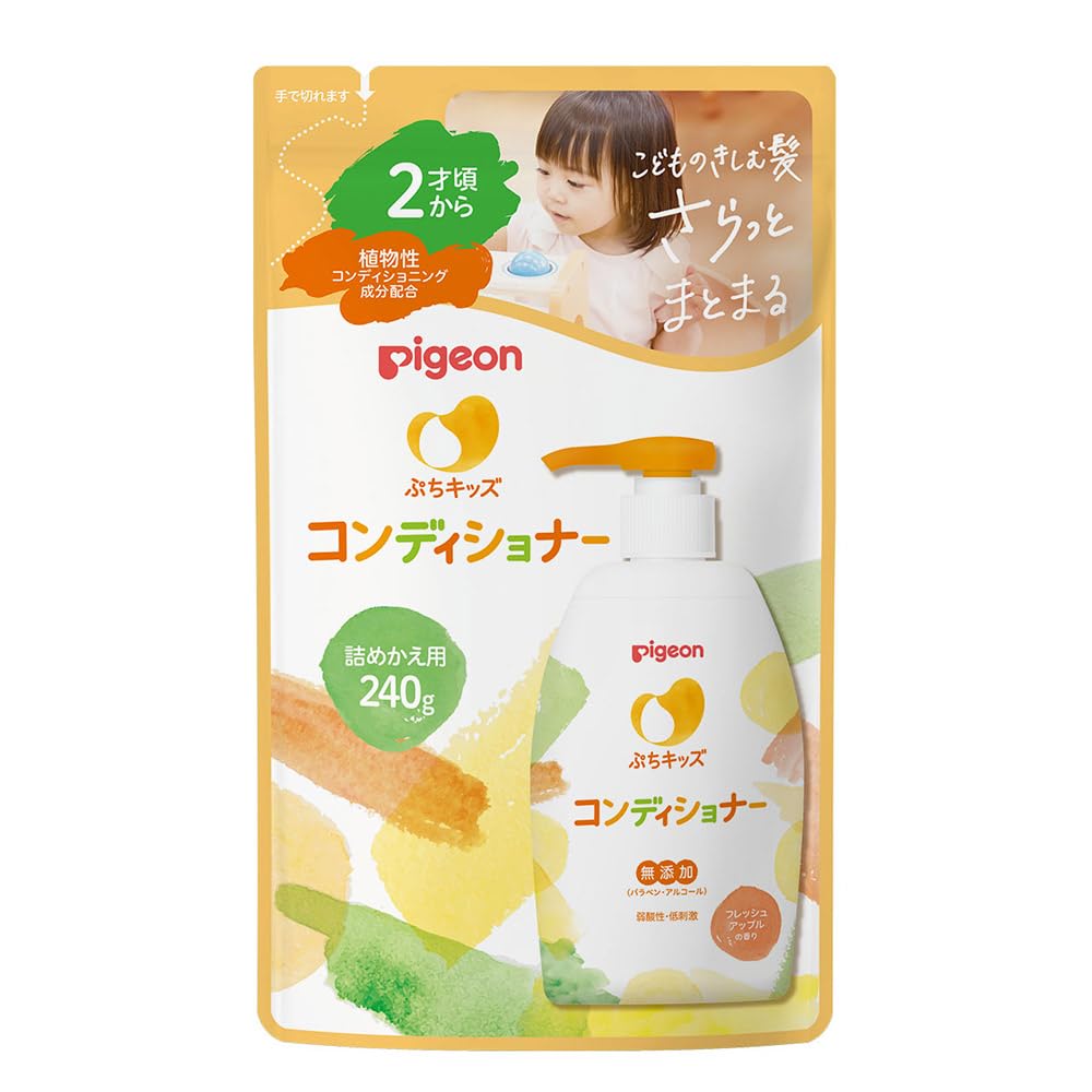 피죤 쁘띠키즈 컨디셔너 리필 240ml 프레시애플향 이미지 1