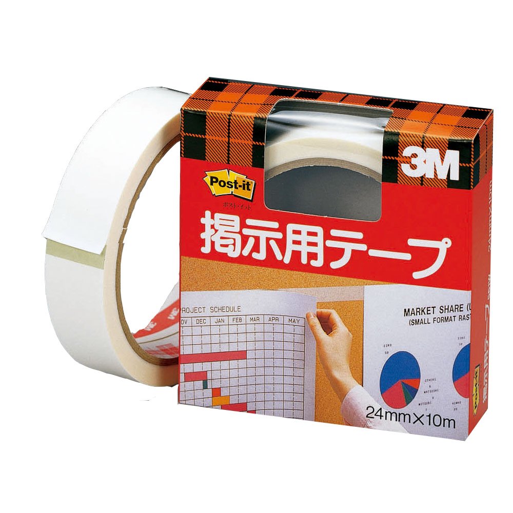 3M 포스트잇 게시용 강약 양면테이프 561W 24mm 10m 24mm 10m 단품
