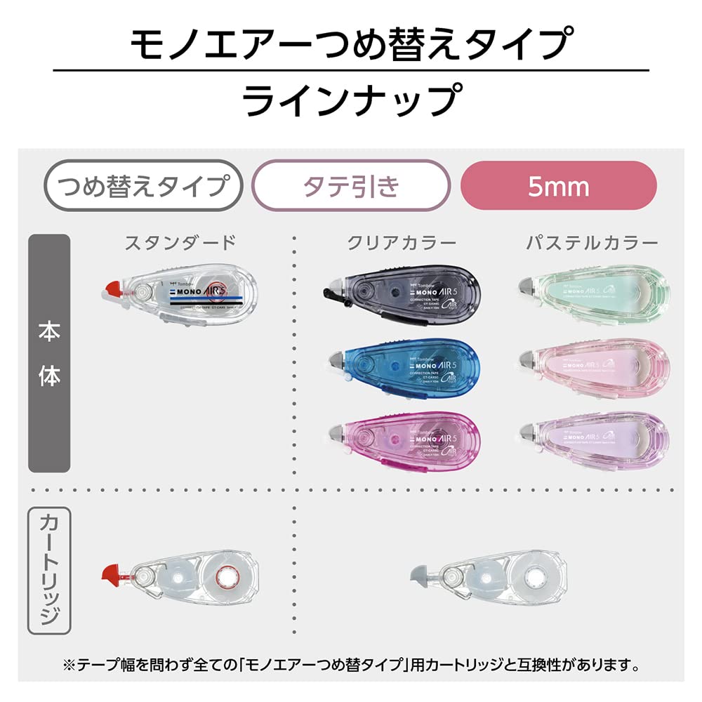 톰보 모노에어 리필 카트리지 CT-CAR5C-5P 5mm 5개입 5mm폭 이미지 4