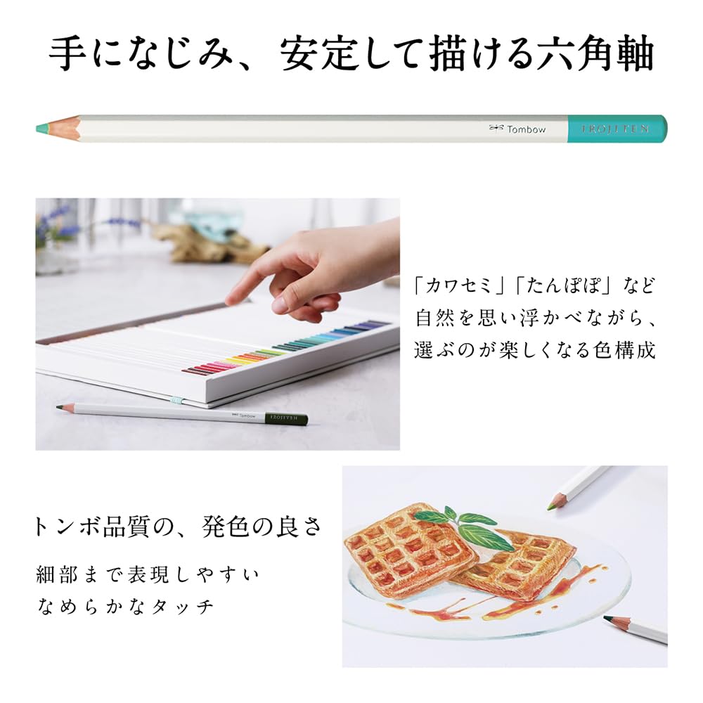 톰보 색지전 체리 V1 6본입 수채색연필 V1 체리 이미지 5