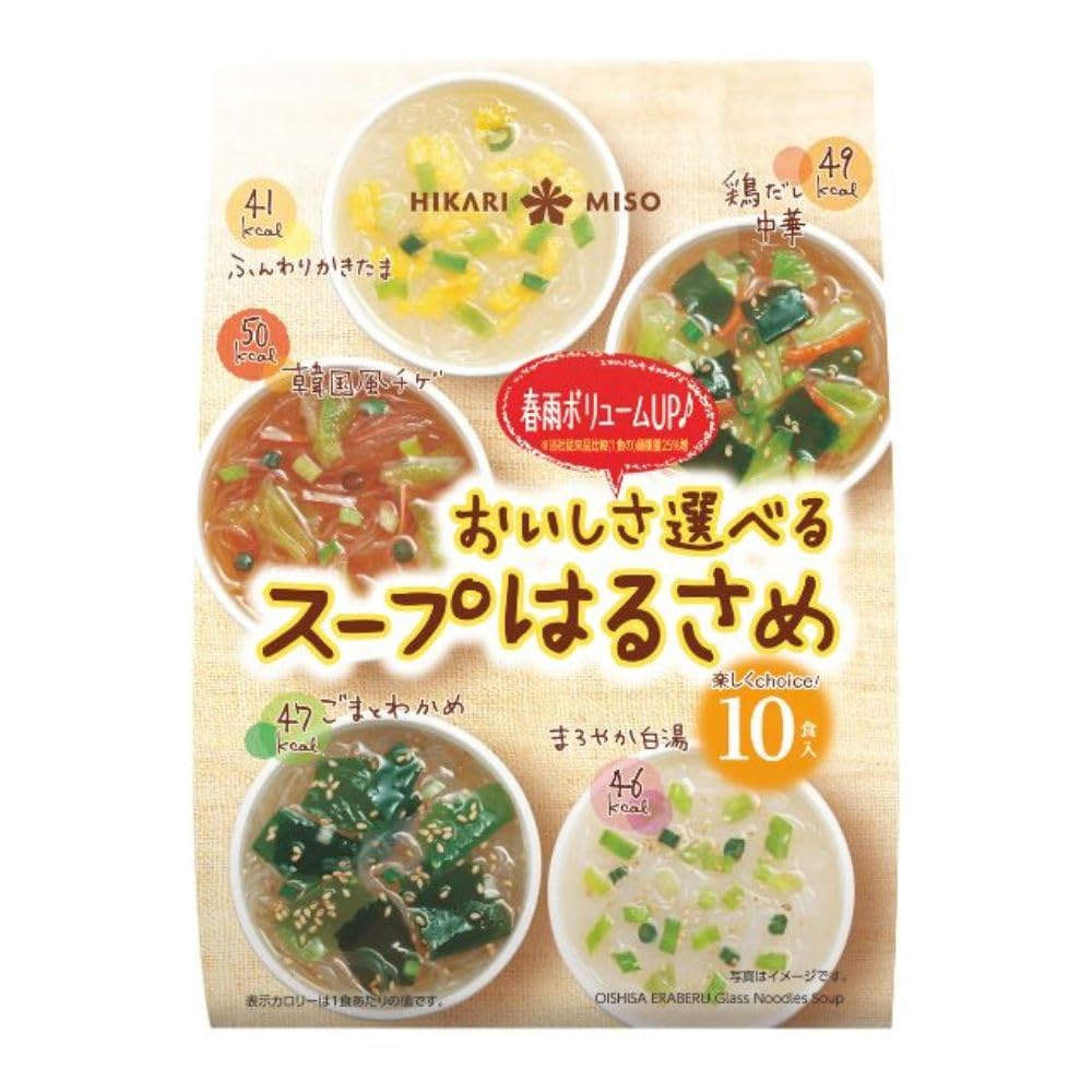 히카리미소 오이시사 에라베루 하루사메 당면 수프 리뉴얼 버전(하루사메 증량) 5개 세트