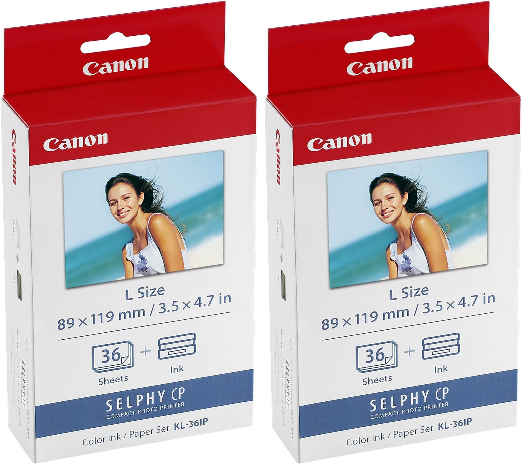 캐논 KL-36IP L사이즈 36매 컬러 잉크 페이퍼 세트 L