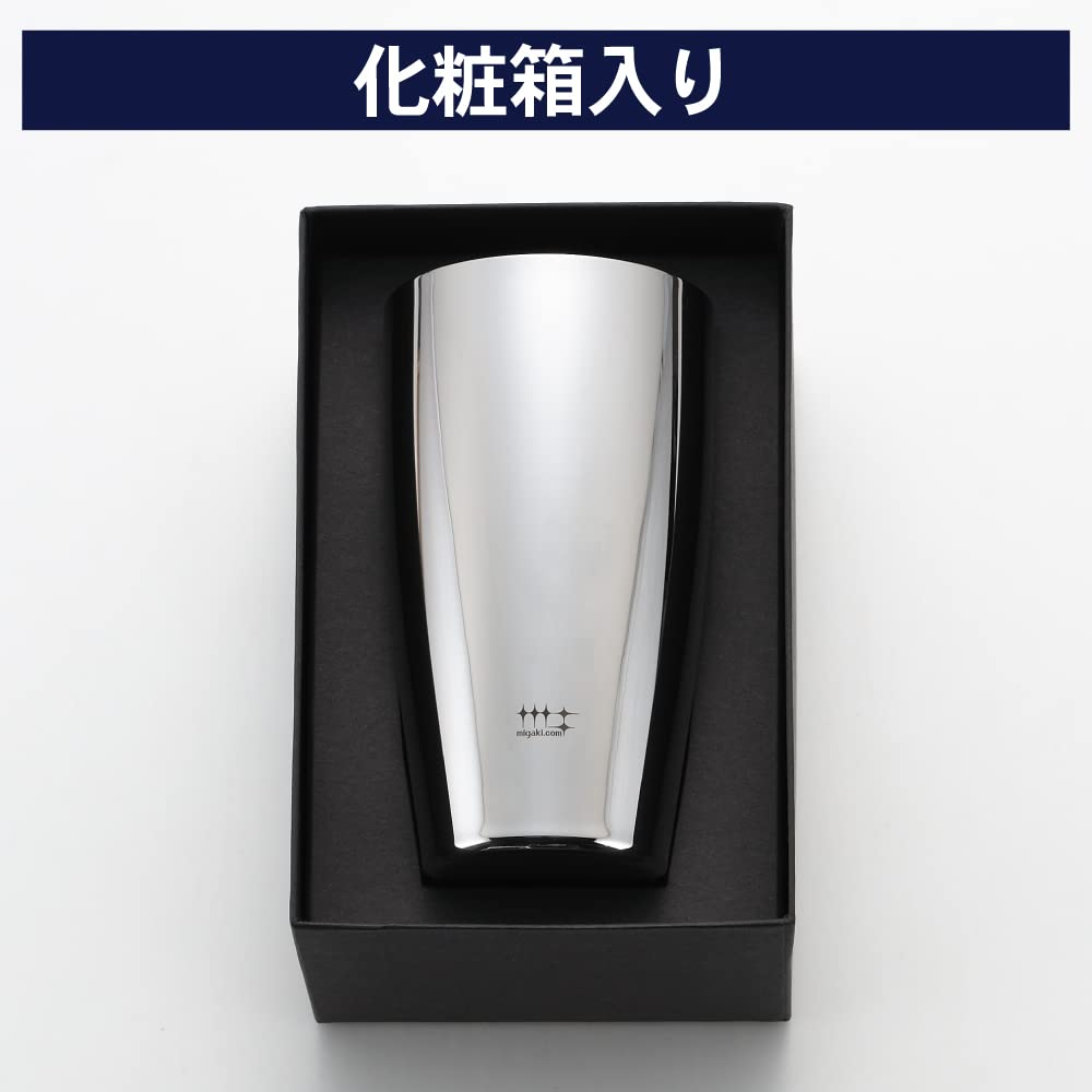 요시카와 미가키야 신지케이트 YJ2716 400ml 1P 비어 텀블러 내면 금도금 이미지 3