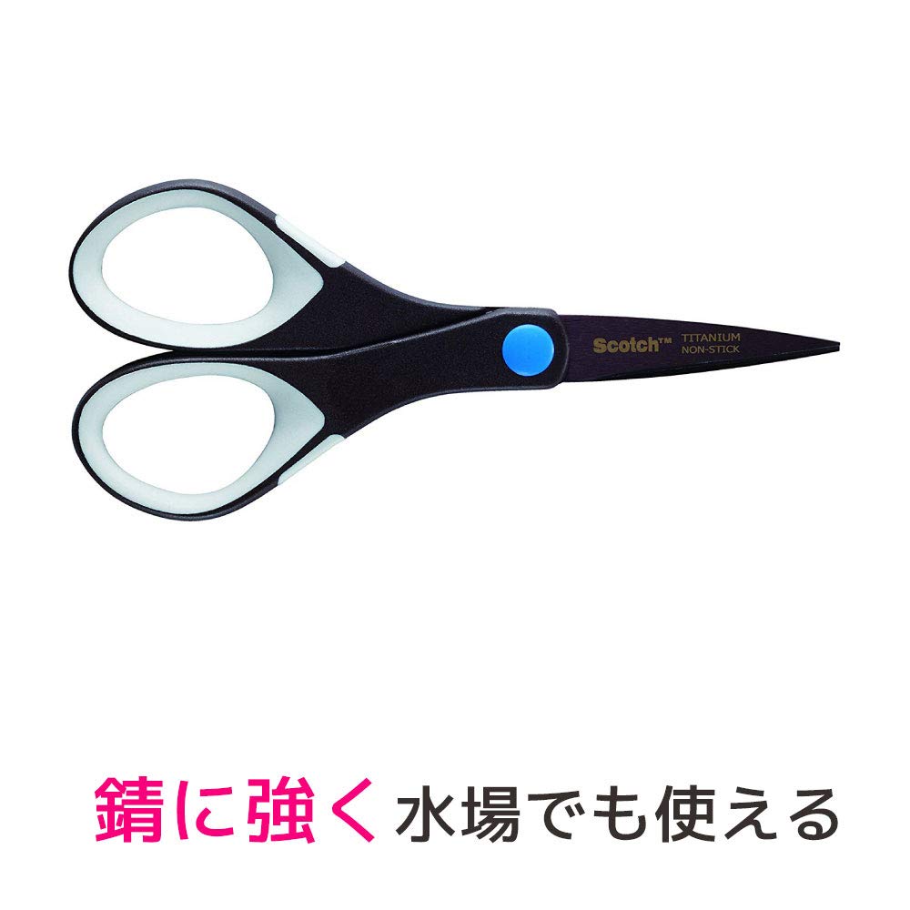 3M 스카치 티타늄 코팅 가위 1466 6. 티타늄 코팅 끈적임 방지 가공 날길이 50mm 이미지 4