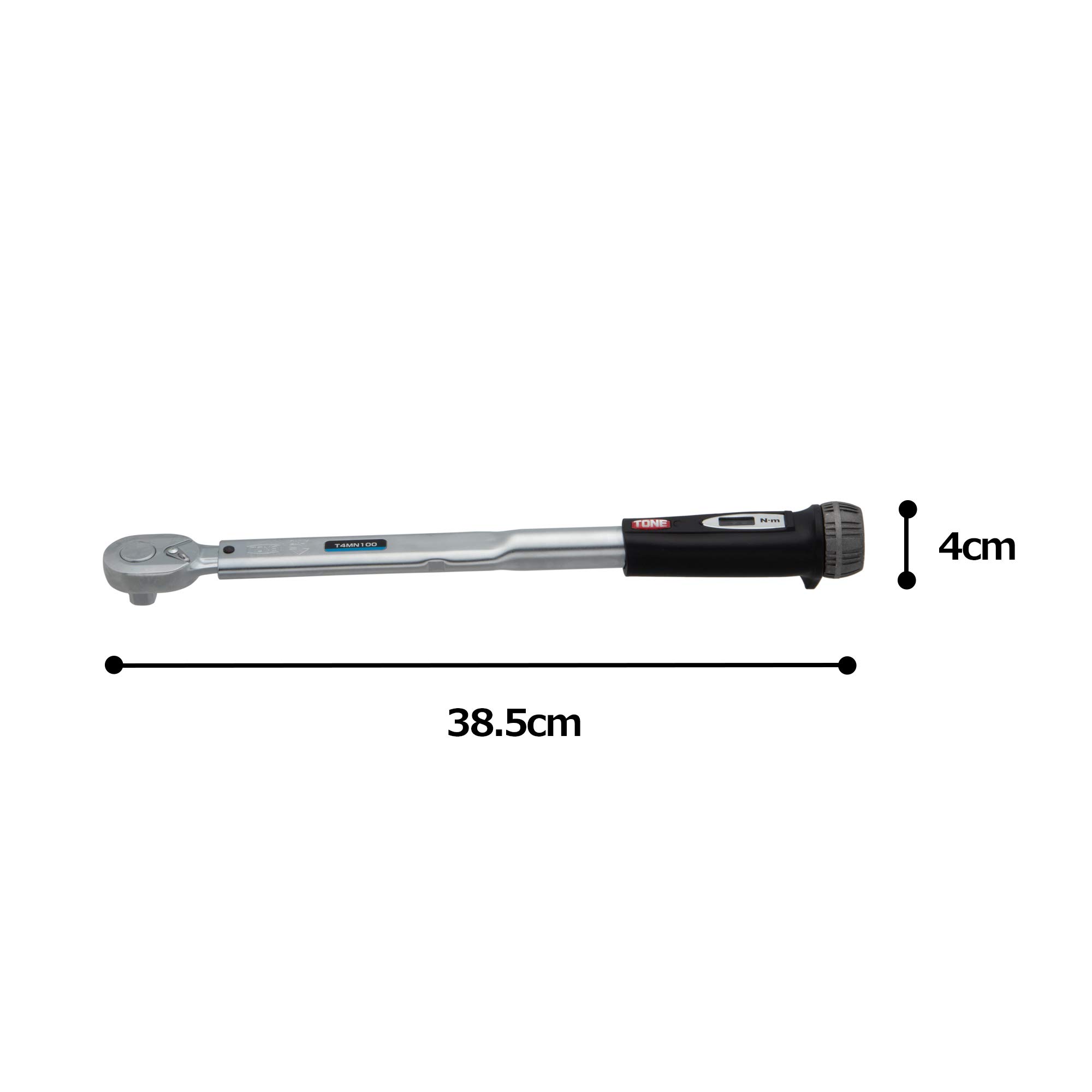 토네 T4MN100 블랙 100Nm 프리셋 토크렌치 12.7mm 이미지 5