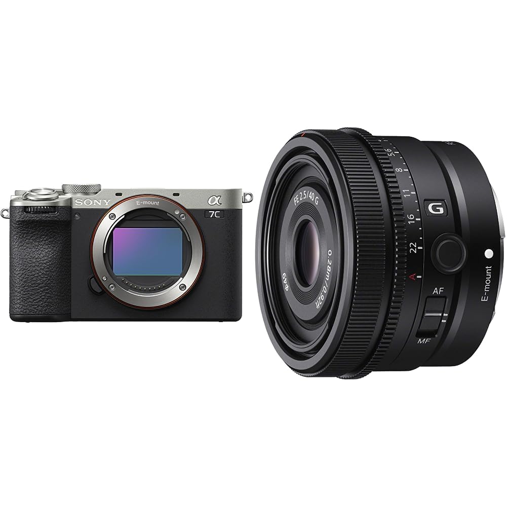 소니 알파  7C II 실버 ILCE-7CM2 SEL40F25G 렌즈 키트