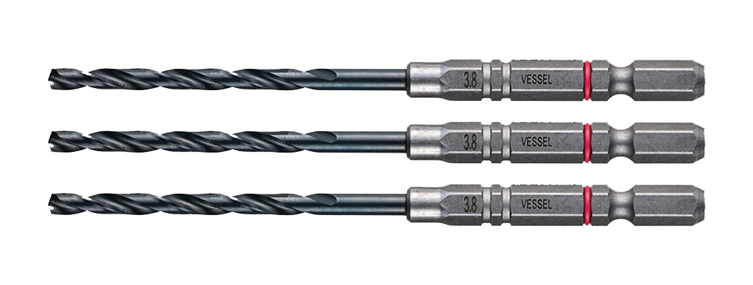 베셀 쿠션 드릴 철공용 드릴 비트 세트 3.8mm 3개입 AMD3S-3.8