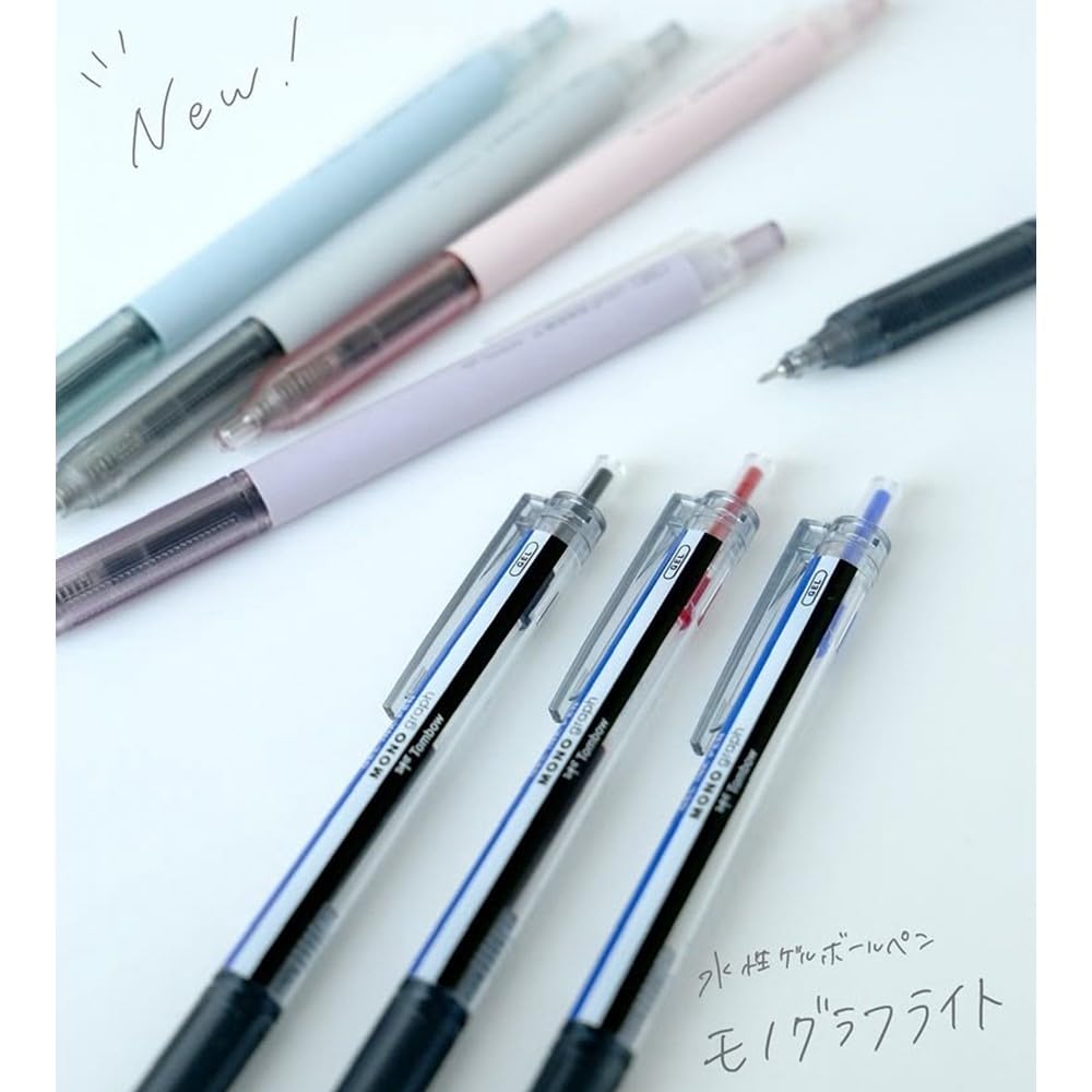 톰보 모노그래프 라이트 핑크 0.5mm 젤볼펜 5개입 핑크 0.5mm/블랙잉크 이미지 8