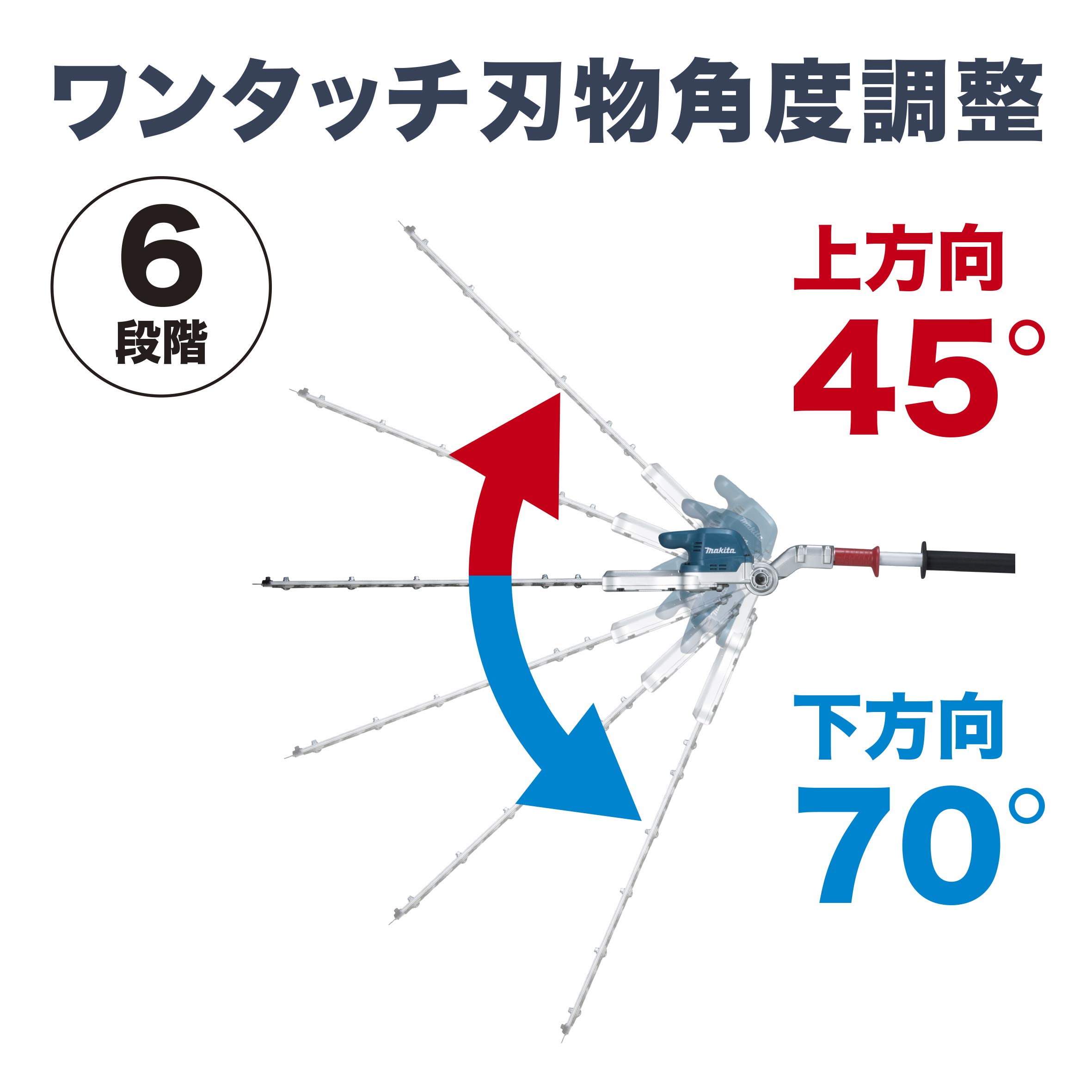마키타 MUN500WDRG 500mm 충전식 폴 헤지트리머 18V 풀세트 이미지 5