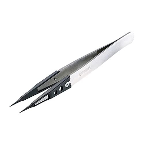 호잔 ESD 칩 교체형 정밀 핀셋 P-641-S 뾰족형 핀셋 단품 팁 폭:0.4mm 뾰족형 이미지 2