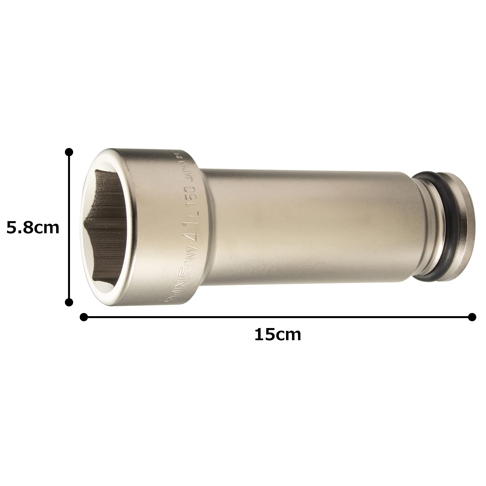 토네 6NV-41L150 41mm 임팩트 초롱 소켓 6각 19.0mm 이미지 4