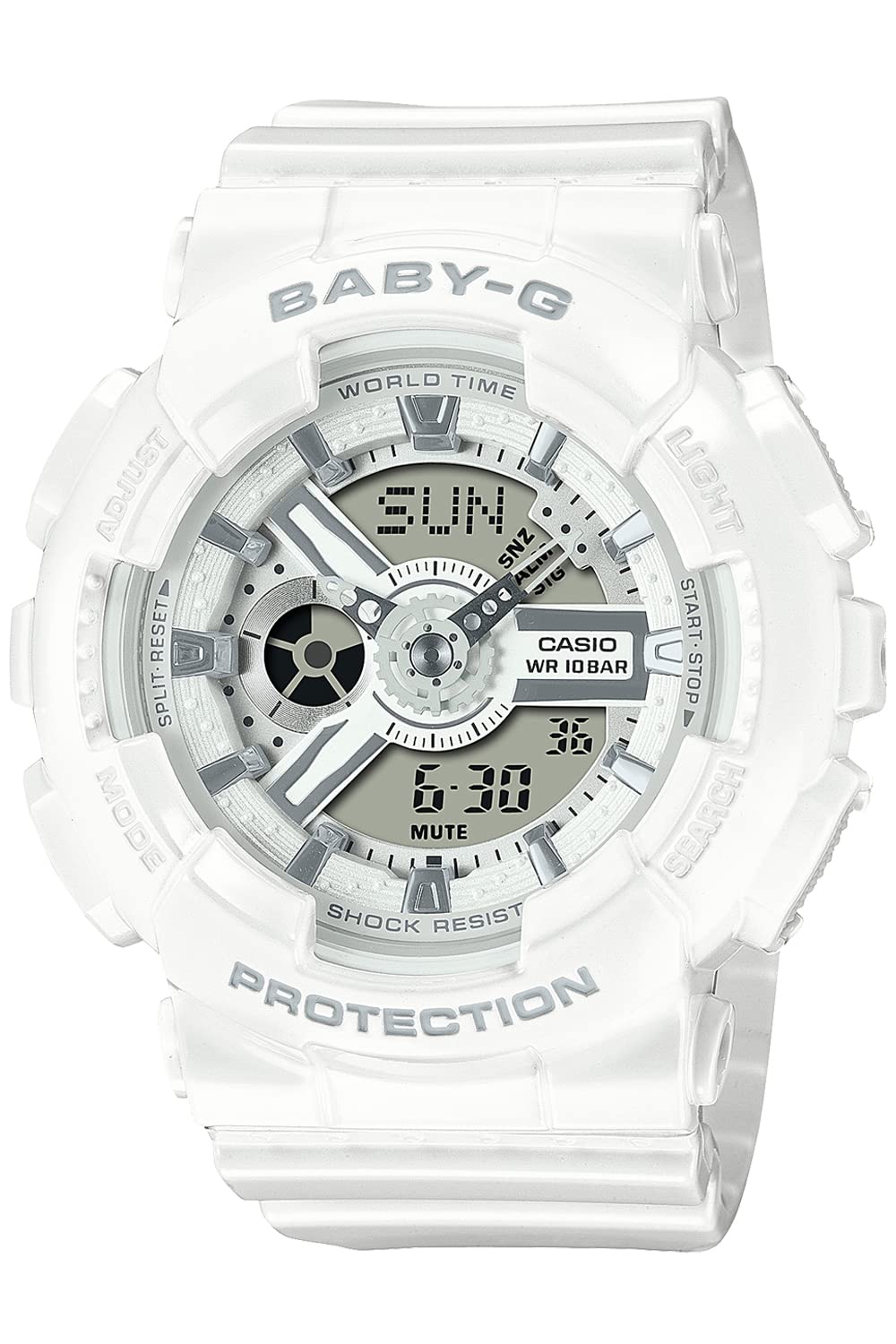 카시오 지샥 G-SHOCK 베이비지 GA110GW7AJF 커플시계 화이트 블랙 실버 이미지 3