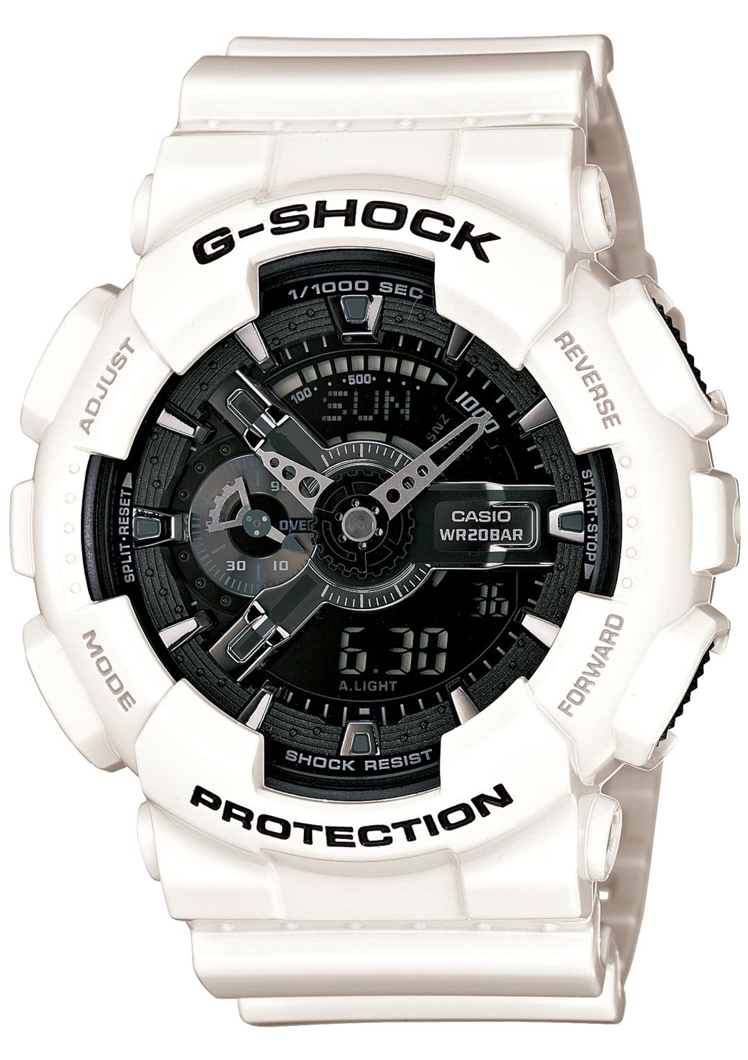 카시오 지샥 G-SHOCK 베이비지 GA110GW7AJF 커플시계 화이트 블랙 실버 이미지 2