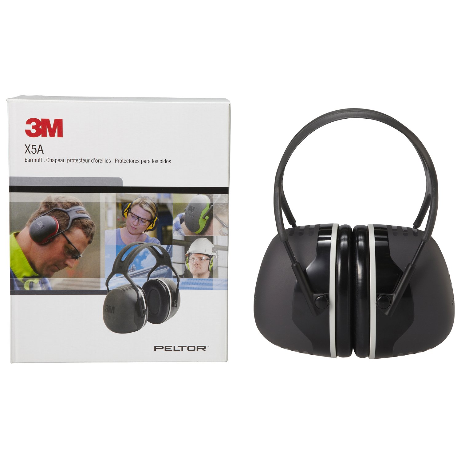 3M PELTOR X5A 고차단 방음 귀마개 헤드밴드형 블랙 단품 이미지 3