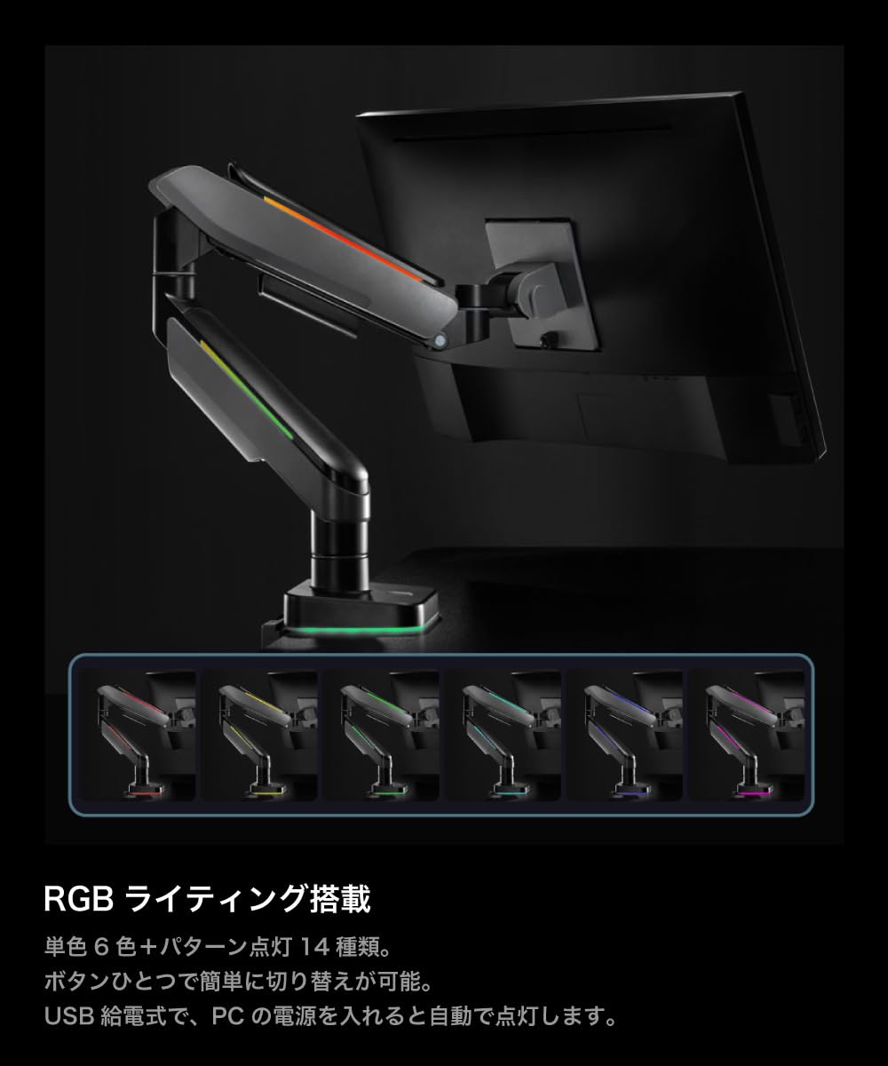 산코 THANKO PYZONE RGB 모니터암 RGBEARHSL 20kg 고하중 이미지 3