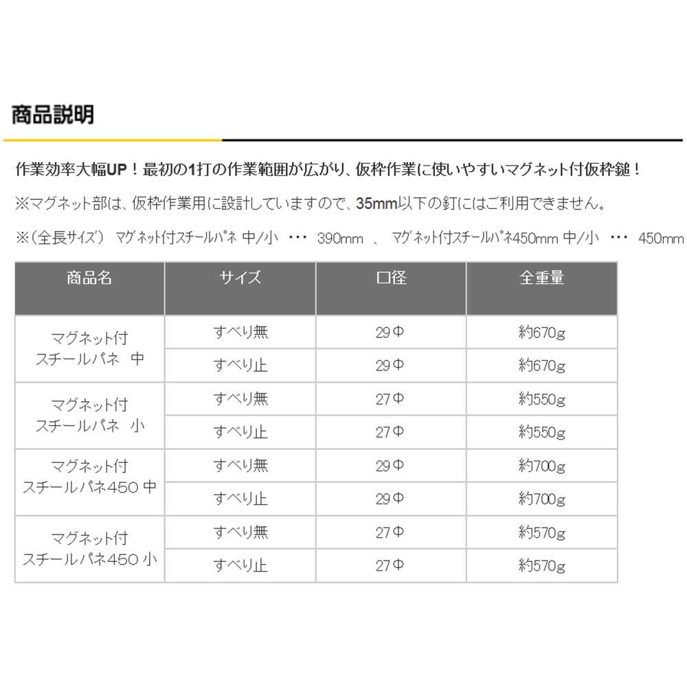 도규 스틸파네 각형 소형 망치 자석부착 멈춤형 이미지 2