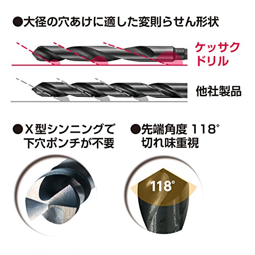 베셀 케사쿠 드릴 비트 7.5mm 철공용 KMD-7.5 이미지 4