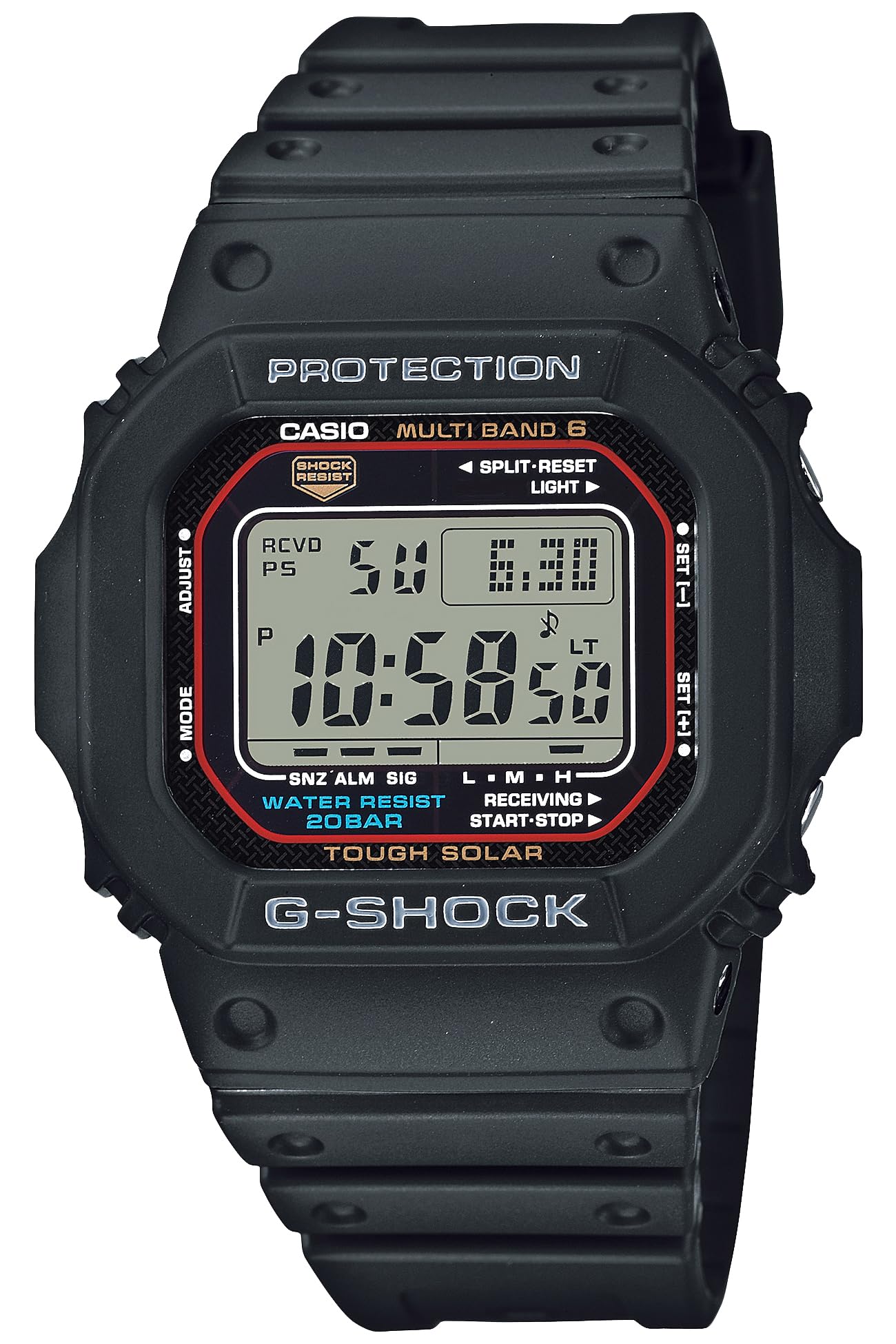 카시오 지샥 5600 스퀘어 블랙 GW-M5610U-1JF 손목시계 G-SHOCK 단품