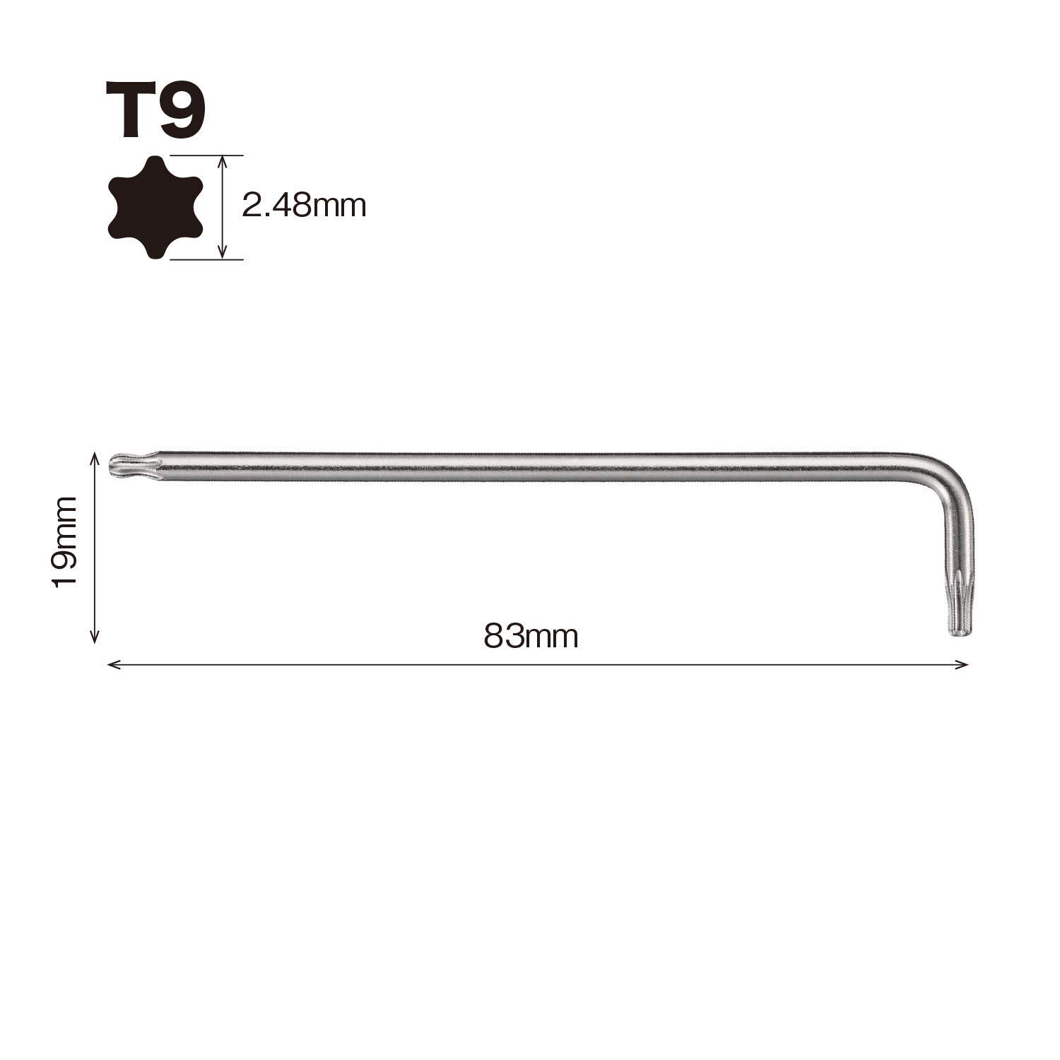 베셀 8500BTX T9 볼렌치 별렌치 L형 렌치 이미지 2