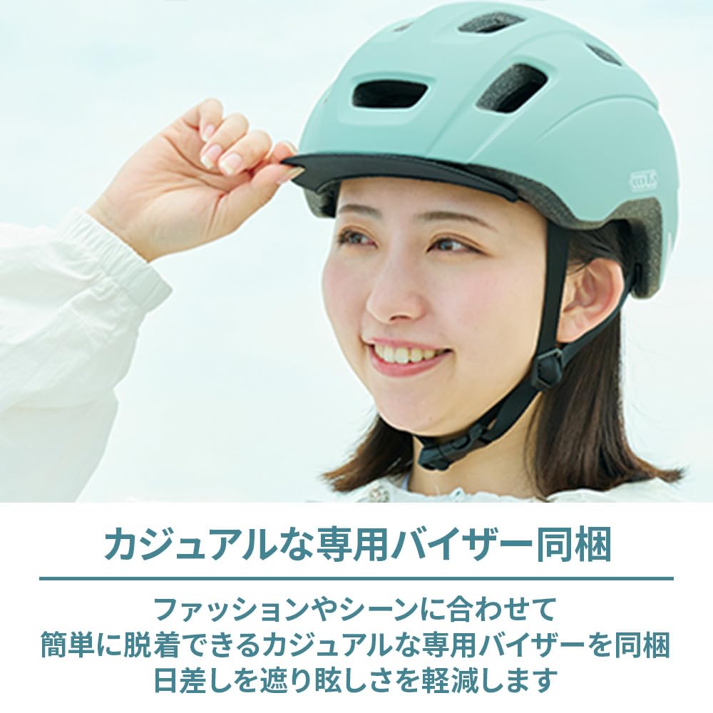카부토 쿨리스 펄화이트 57-59cm 자전거 헬멧 이미지 7