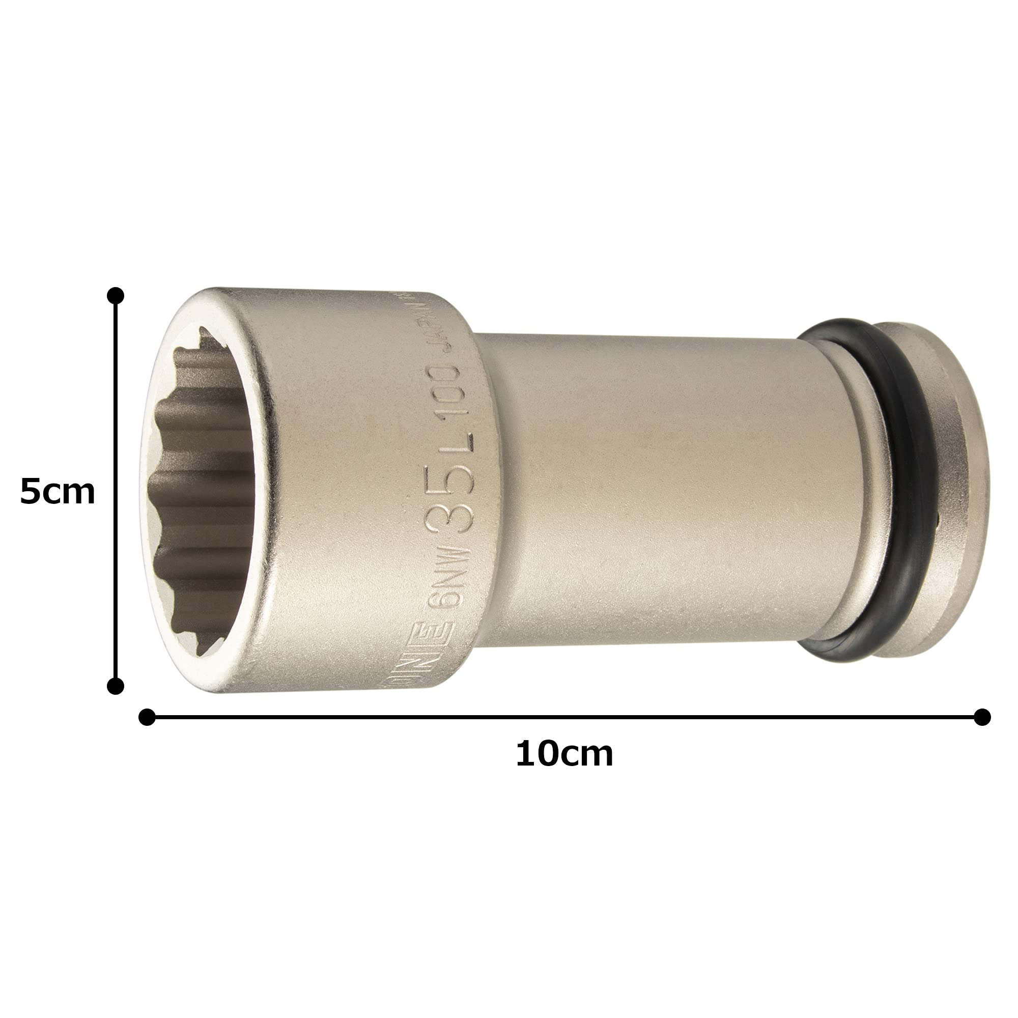 토네 6NW-35L100 35mm 임팩트 롱소켓 12각 이미지 4
