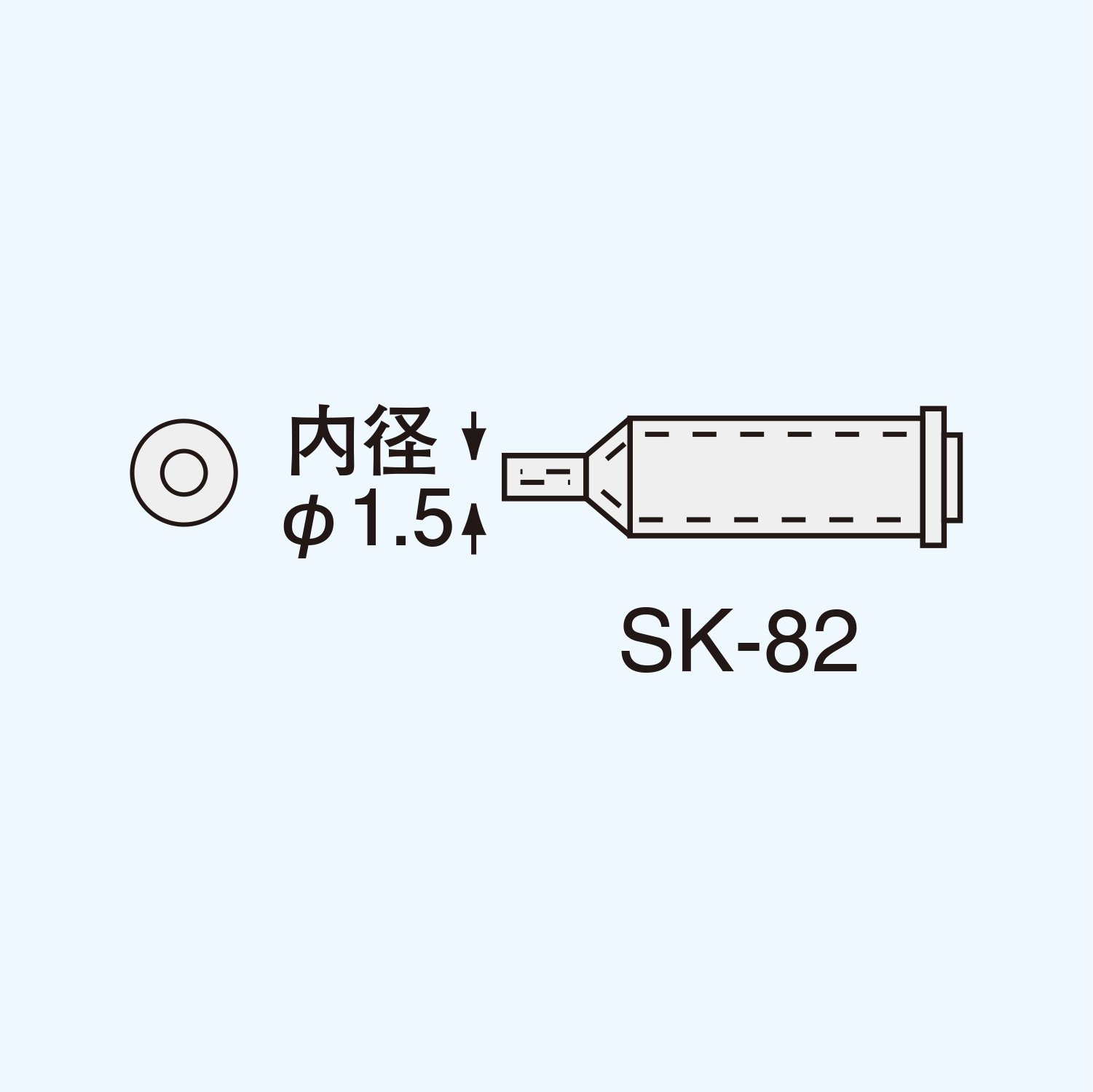 엔지니어 SK-70 시리즈 핫블로우 팁 SK-82 핫블로우 내경 Φ1.5mm 이미지 2