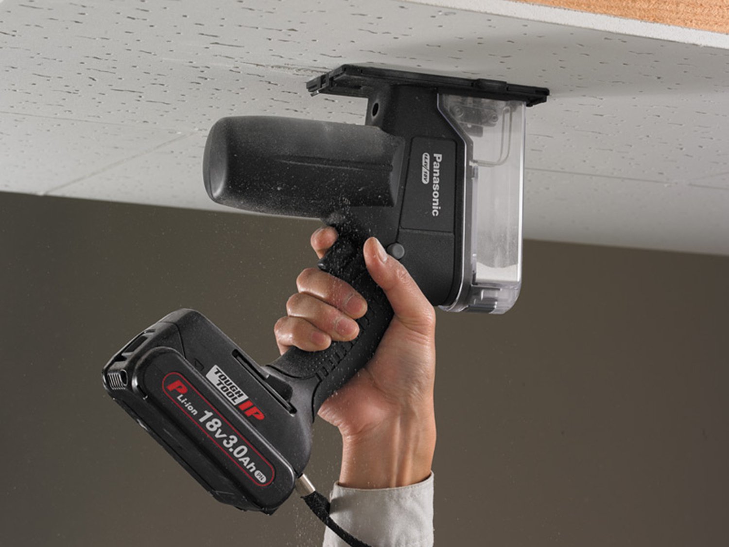 파나소닉 EZ45A3X-B 블랙 충전 각홀커터 본체 듀얼 14.4V 18V 이미지 2