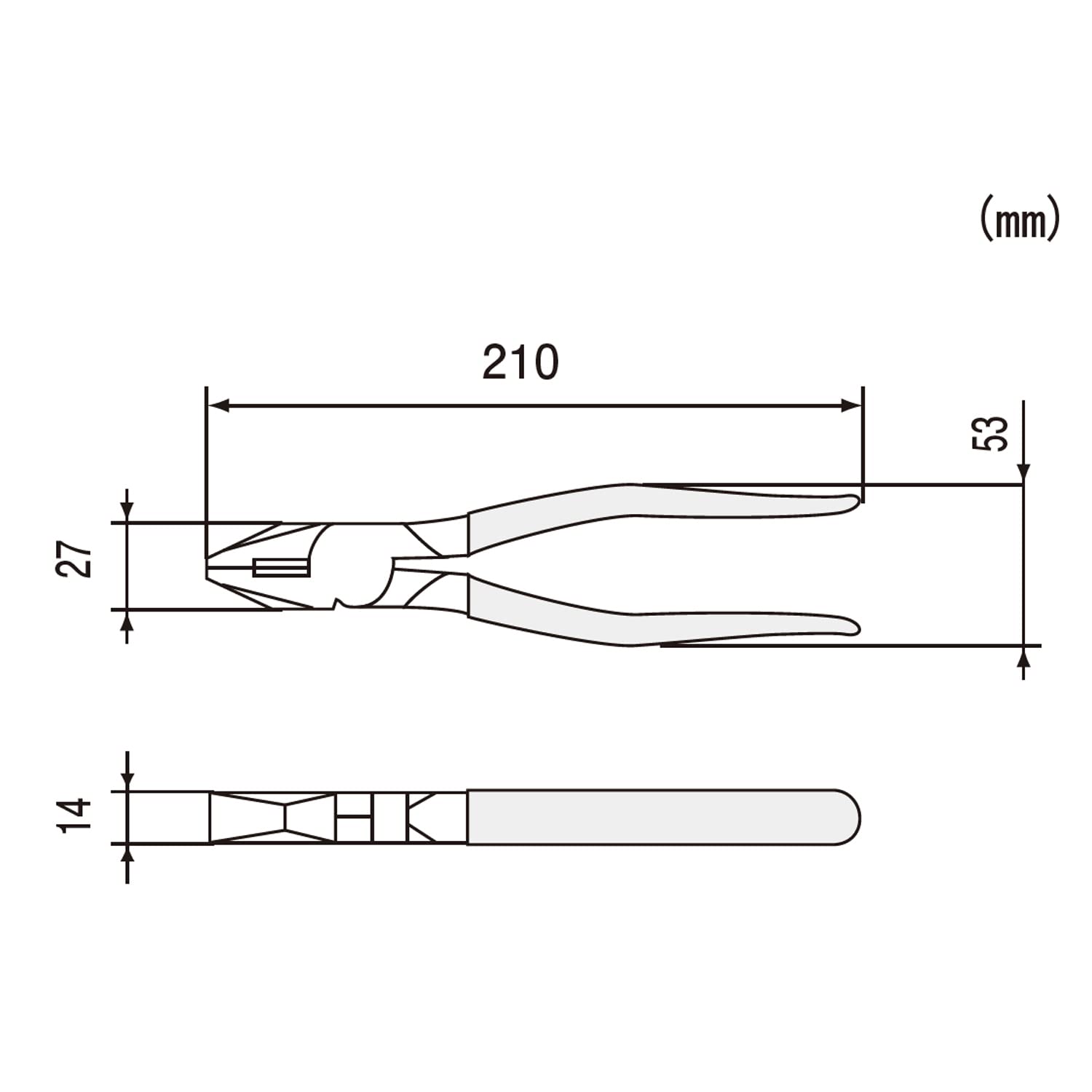 엔지니어 전공 펜치 PD-08 200mm 전기기능사 시험용 이미지 5