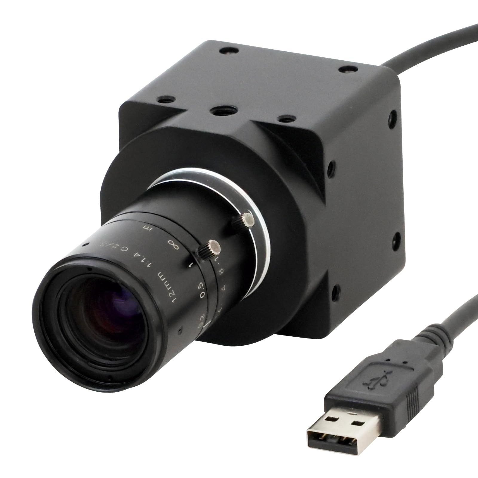 호잔 USB 연결 500만 화소 초점거리 12mm 작동거리 100mm-∞ 카메라 렌즈 전용