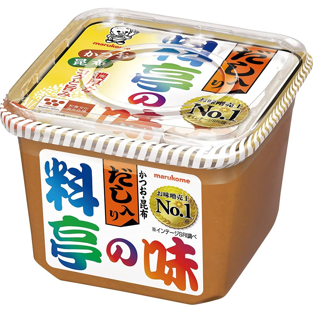 마루코메 료테이노아지 다시된장 혼합 된장, 다시마;된장;가다랑어 750그램 (x 1)