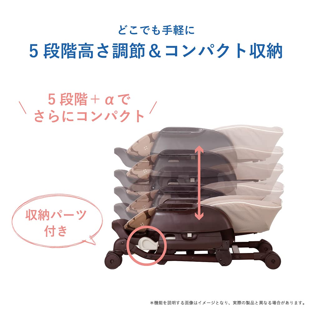 [중고] 콤비 네무리라 FF 캔디베이지 하이로체어 리버시블 쿠션 본체 이미지 7