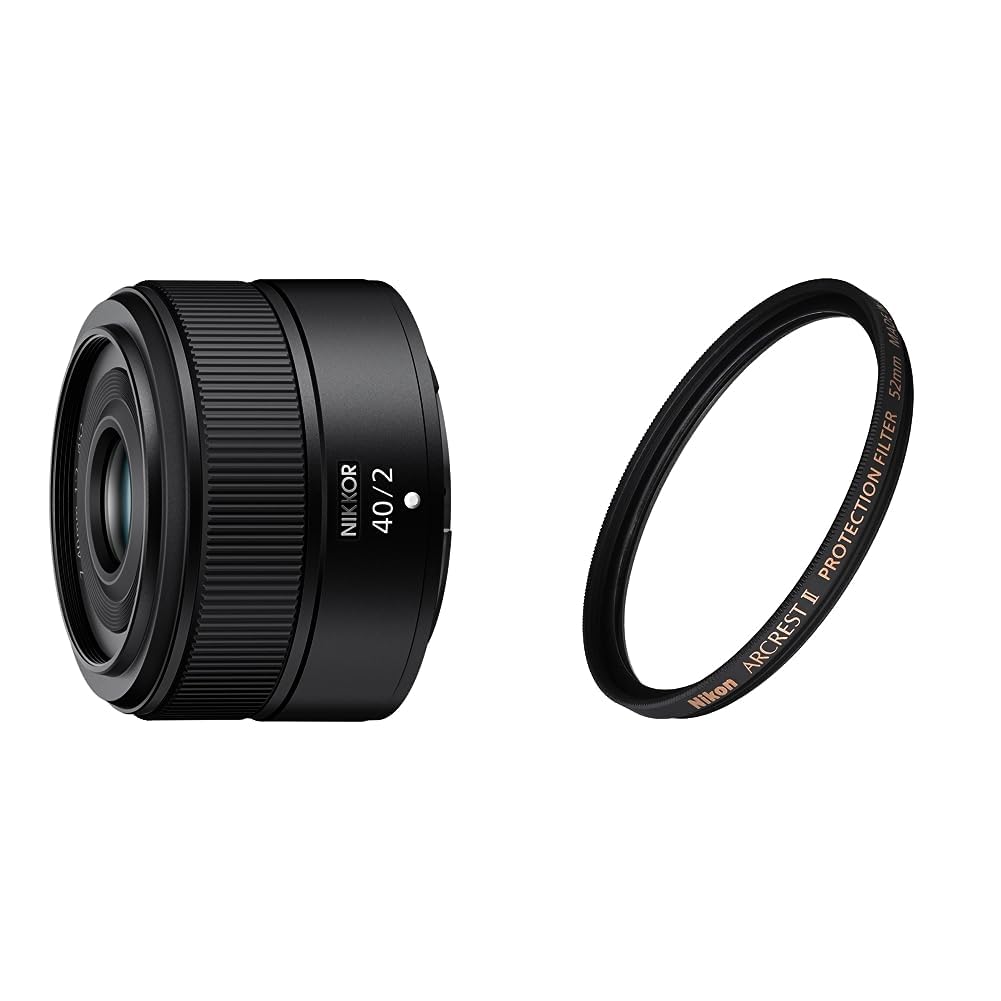 니콘 NIKKOR Z 40mm f/2 단렌즈 및 ARCREST II 52mm 필터 세트 이미지 1
