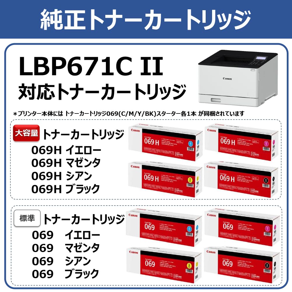 캐논 사테라 LBP671C II A4 컬러 레이저 33매 분 A4 단면 CARPS2 모델 이미지 2