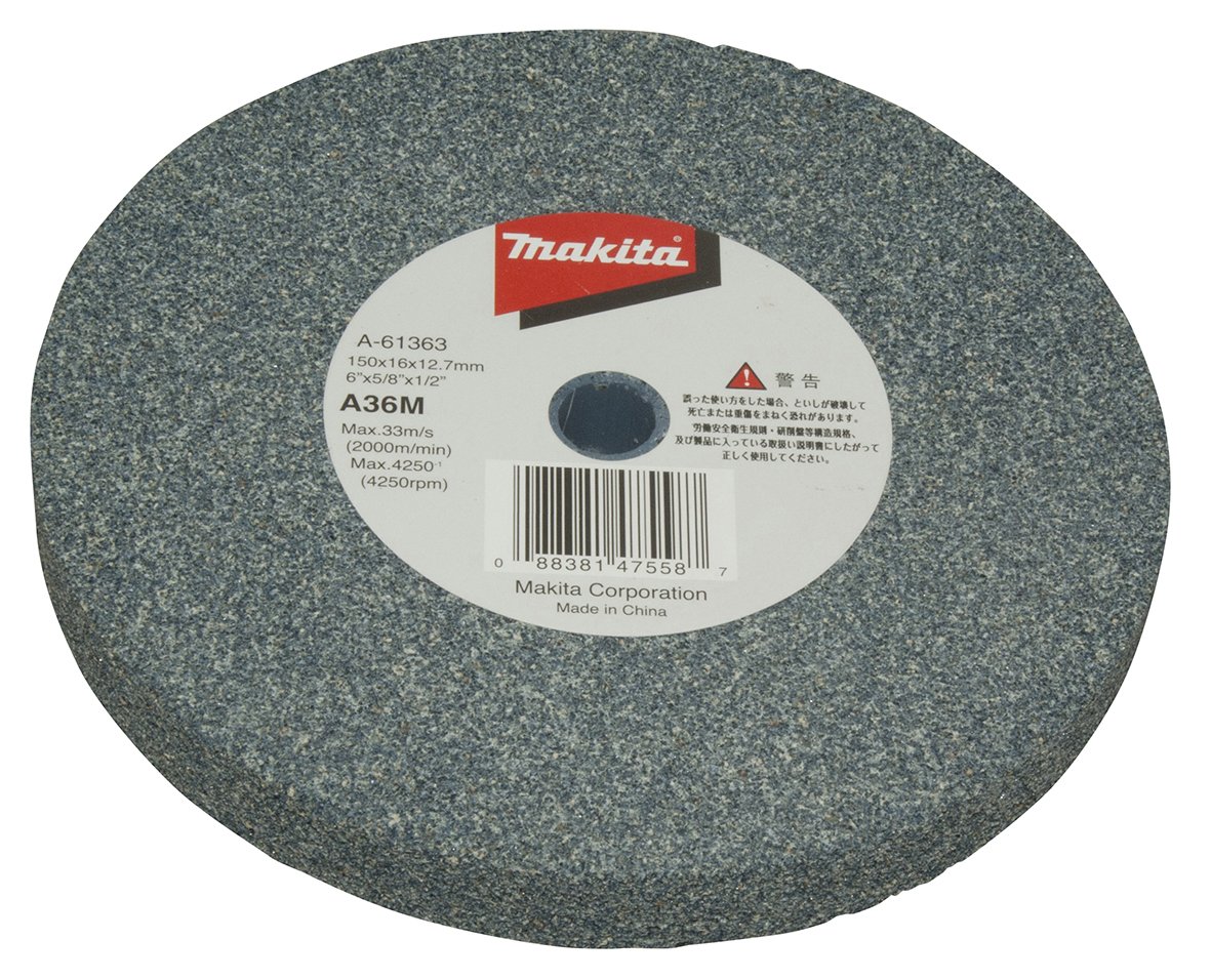 마키타 연삭용 평형 연마석 A-61363 150mm 36번
