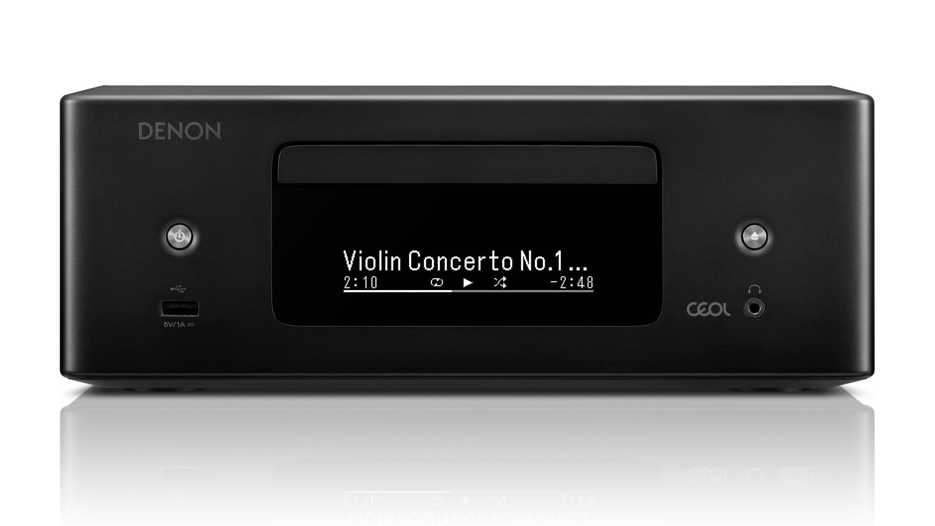 데논 RCD-N12 네트워크 CD 리시버 블랙 HEOS 하이레졸루션 HDMI ARC 이미지 2