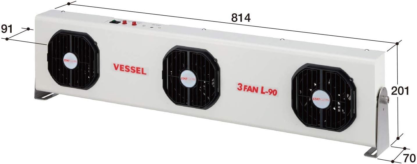베셀 제전 팬 L-90 3팬 타입 이미지 2