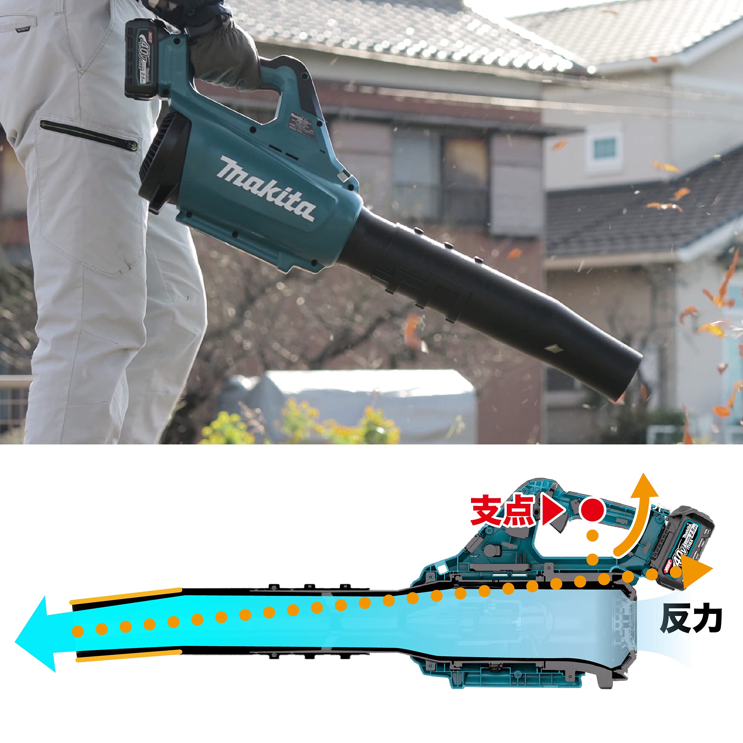 마키타 40Vmax 송풍기 MUB001GZ 이미지 6